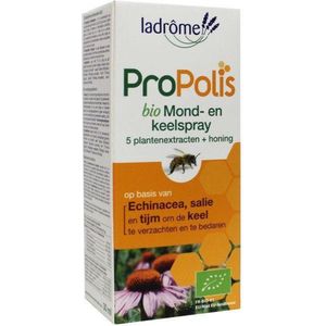 Ladrôme - Propolis Mond- en Keelspray - Biologisch - Honing - Plantenextracten