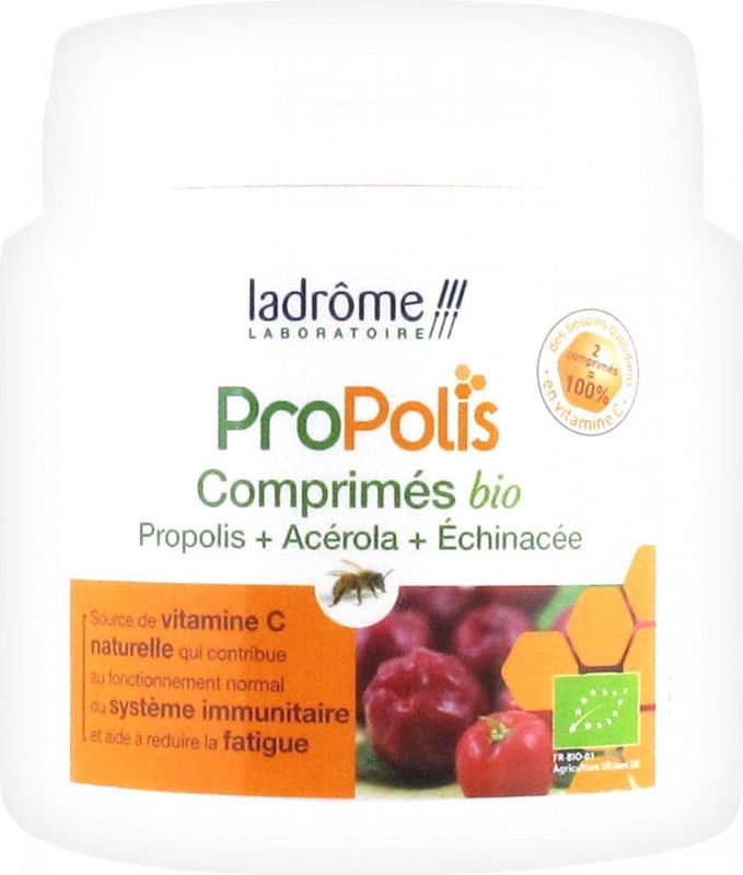 Ladrôme - Propolis Biologische Tabletten - 40 Tabletten - Propolis Acerola Echinacea