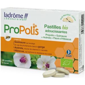 Ladrôme - Propolis + Hibiscus + Acerola - Pastilles - 100% Natuurlijk