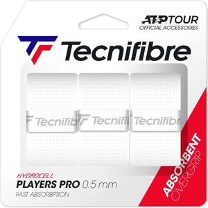 Tecnifibre Players Pro (3 stuks) - wit - 0.5 mm - overgrips