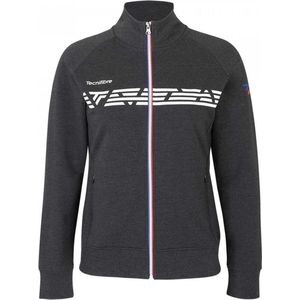 Tecnifibre - Knit Jas - Zwart - French Terry Katoen en Polyester