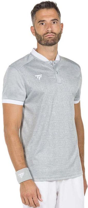 Tennispolo Tecnifibre Men Team Mesh Silver