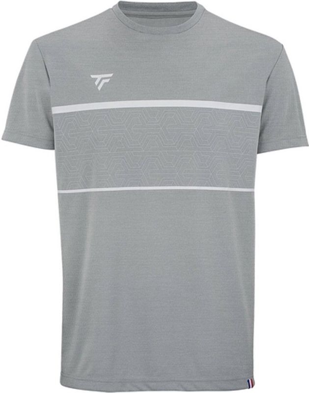 Tennisshirt Tecnifibre Men Team Tech Silver