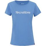 Tennisshirt Tecnifibre Women Team Cotton Azur