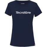 Tennisshirt Tecnifibre Women Team Cotton Marine