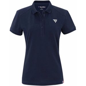 Tecnifibre - W. Polo Pique 2024-M - Polo - Blauw - Rekbaar Katoen Piqué
