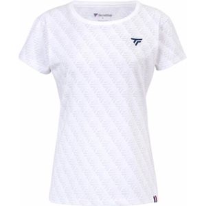 Tecnifibre - W.Graphique Tee - Sportshirt - Wit - Katoen-Polyester