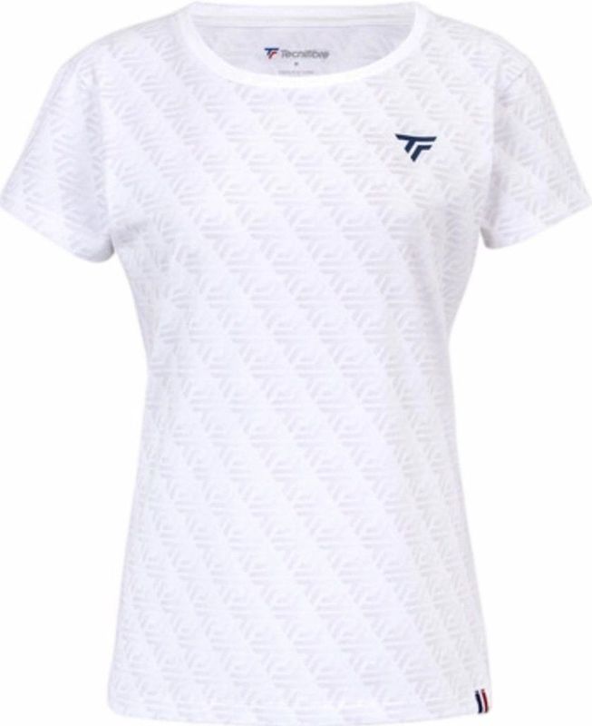 Tecnifibre - W.Graphique Tee - Sportshirt - Wit - Katoen-Polyester