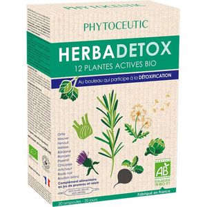 Phytoceutic Herbadetox 12 Plantes Actives Bio 20 Ampullen