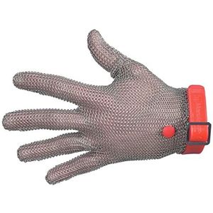 LOUIS TELLIER - Handschoen van rode netstof – maat M – beide handen – hoogwaardige kwaliteit – Frans merk