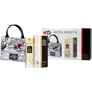 Alyssa Ashley Geschenkverpakking voor dames, met zak en parfum, eau de parfum, spray, 100 ml