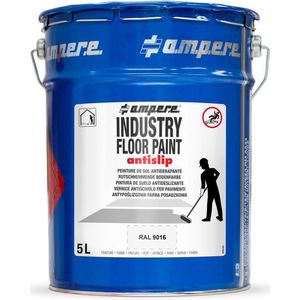 Traffic industry antislip floor paint markeerverf, wit 5 liter