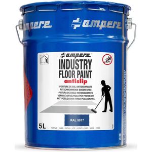 Traffic industry antislip floor paint markeerverf, blauw 5 liter