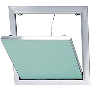 Placoplatre T119665 Placo aluminium bezoekklep, met gipsplaat, waterafstotend, onzichtbaar na het leggen, fijne afwerking, eenvoudige en veilige bediening, aluminium frame, 2 mm, groen, 600 x 600 mm