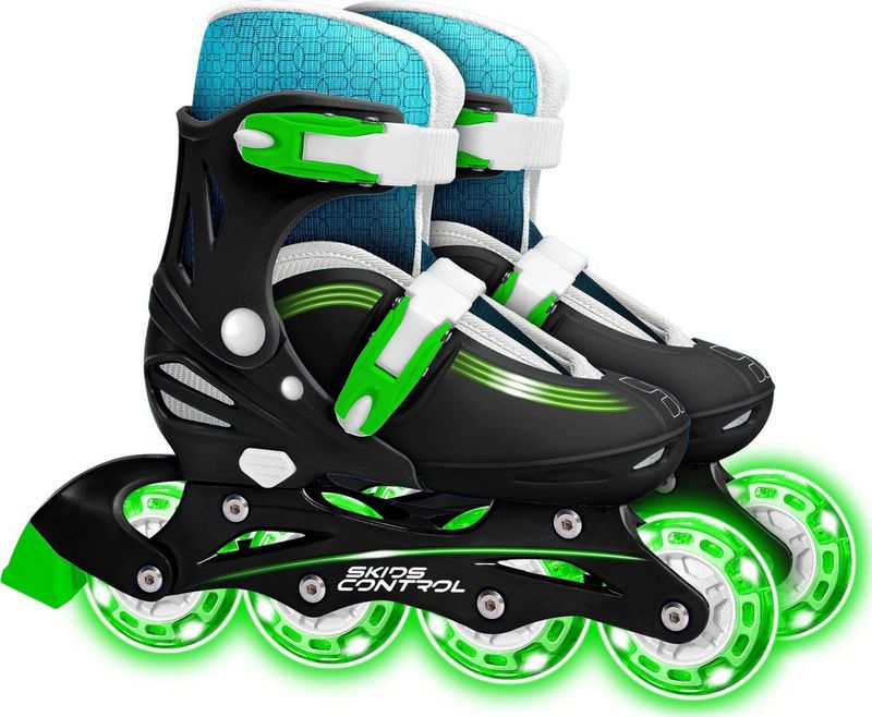 Skids Control Inline Skates Hardboot Verstelbaar Zwart maat 30 33