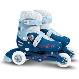 Disney Frozen Ii Inline Skates Hardboot Wit/blauw Maat 27-30