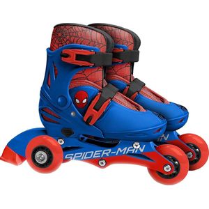 Marvel Spider-man Inline Skates Hardboot Rood/blauw Maat 27-30
