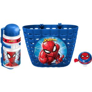 Marvel Spider-man Kinderfietsaccessoires Blauw 3-delig
