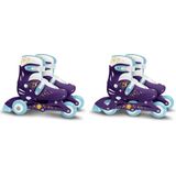 Disney Wish 2 In 1 Tri- & Inline Skates Semi-softboot Paars Maat 27-30 Stamp