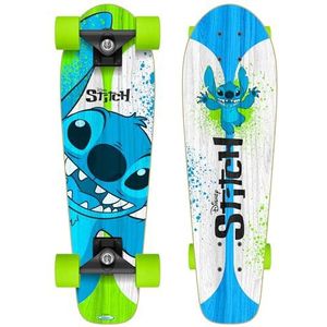 Stamp - STTICH Skateboard Cruiser 27,5"" x 8"" Stitch, ST626310, blauw-grijs-groen