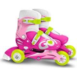 Skids Control Inline Skates Verstelbaar Roze/wit Maat 27-30