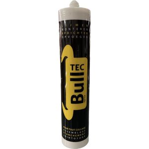Bulltec High Tack Kit - Hoogwaardige supersterke elastische lijm en afdichtingskit - Overschilderbaar - tube 290 ml - Wit