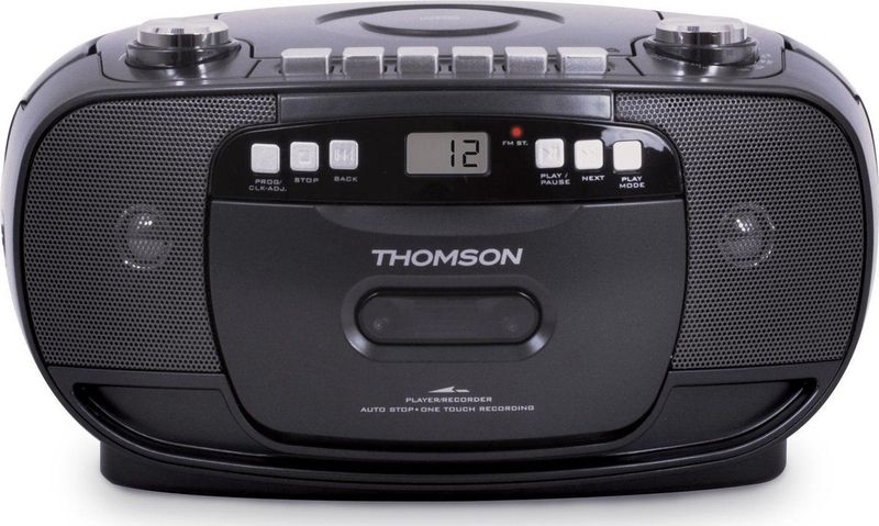 Thomson - RK200CD - CD Speler - Zwart - Draagbaar met Cassettedeck