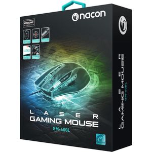 Nacon GM-400L Wired Laser Gaming Muis - PC - Zwart