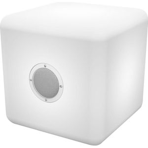 Bigben Kleurenkubus (8 h, Oplaadbare batterij, Elektrische stroom), Bluetooth luidspreker, Wit