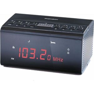 Thomson CR50 - Wekkerradio - FM Radio - Zwart