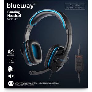 Blueway - Stereo Gaming Headset - Zwart - 3,5mm Aansluiting