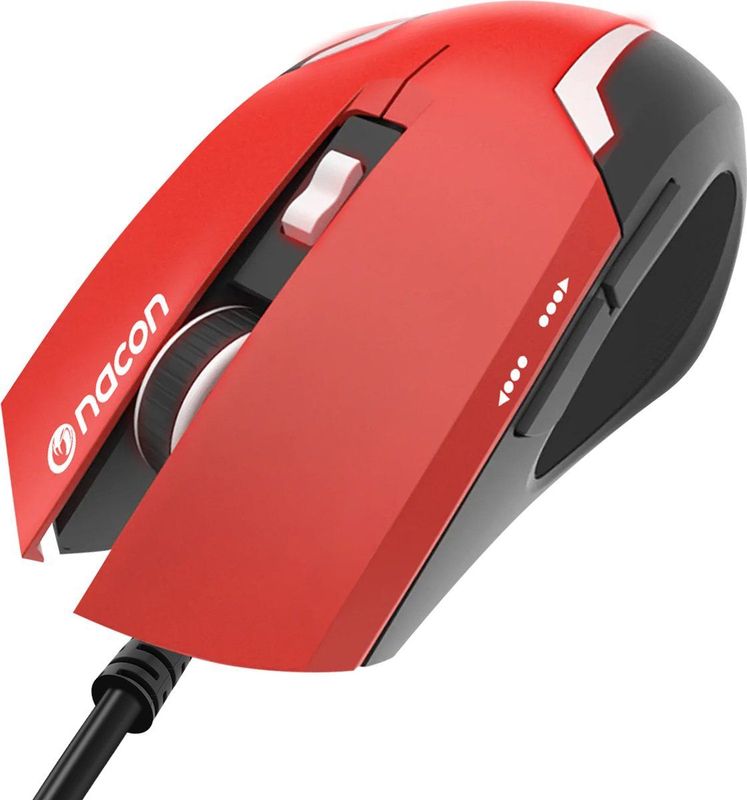 Nacon - GM-105 - Gaming Muis - Rood - Optische Sensor tot 2400 DPI