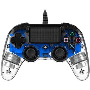 Nacon PS4 Pad bedraad Compact - lichtgevend blauw