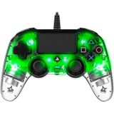 Nacon - Illuminated Wired Compact Controller - Groen - Voor PS4