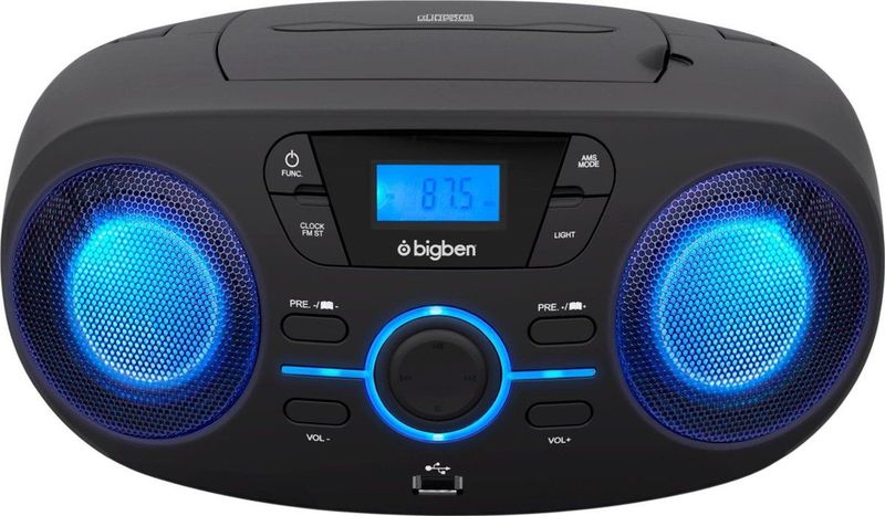 Bigben - CD61 - Radio CD Speler - Zwart - USB