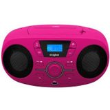 Bigben - CD61 - Radio CD Speler - Roze - USB