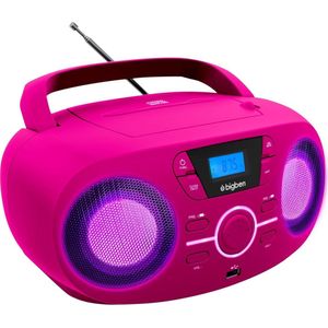 Bigben CD61 - Radio CD Speler Voor Kinderen - USB – Roze