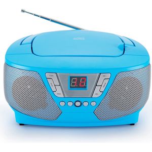 Bigben CD60BL - Draagbare Radio CD-Speler met 400 Stickers - Blauw