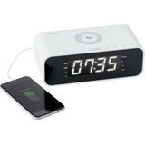 Thomson - CR221I - Wekkerradio - Wit - Dubbel Alarm - Inductie Oplader