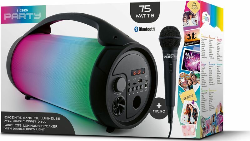 Bigben Party Pro - Draadloze speaker - Bluetooth - Zwart