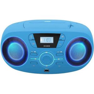 Bigben - CD61 - Radio CD Speler - Blauw - USB