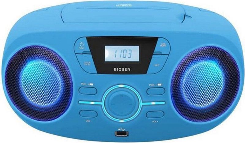 Bigben - CD61 - Radio CD Speler - Blauw - USB