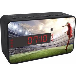 Wekker met geluidseffecten en drie verschillende frontjes - Voetbal