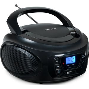 Bigben CD62 - Radio CD speler voor kinderen - Bluetooth/USB - Zwart