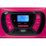 Bigben - CD62 - Radio CD Speler - Roze - Bluetooth/USB