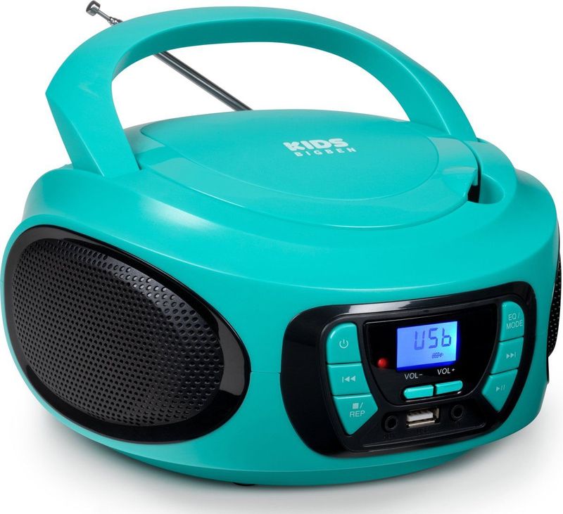 Bigben - CD62 - Radio CD Speler - Blauw - Bluetooth/USB