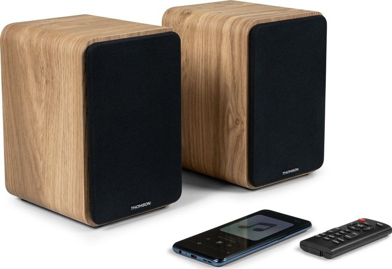 Thomson - Boekenplank Speaker Set - WS602DUO - Hout