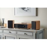 Thomson MIC300IBT - Microsysteem - Bruin/Zwart - Hout - 60W - Bluetooth, CD, USB