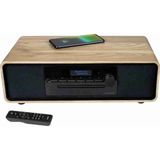 THOMSON - Bluetooth Microsysteem - Hout/Zwart - FM Radio/DAB+/CD/MP3/USB