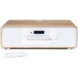 THOMSON - Bluetooth Microsysteem - Hout/Wit - CD/MP3/USB/FM Radio/DAB+ - 75W